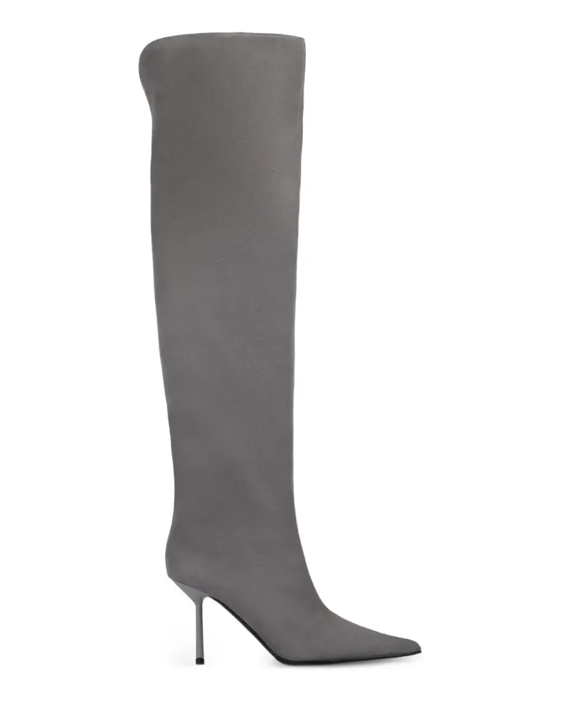 Le Silla Bella Stiefel aus Wildleder - Grau Grau