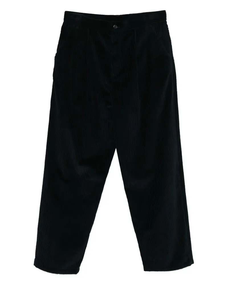 Moschino Cordhose mit Faltendetail - Blau Blau