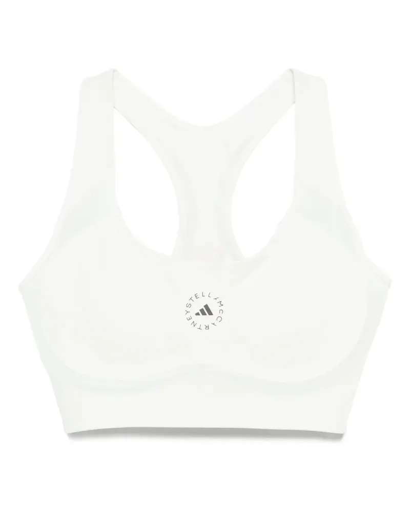 adidas Sport-BH mit Logo-Print - Weiß Weiß