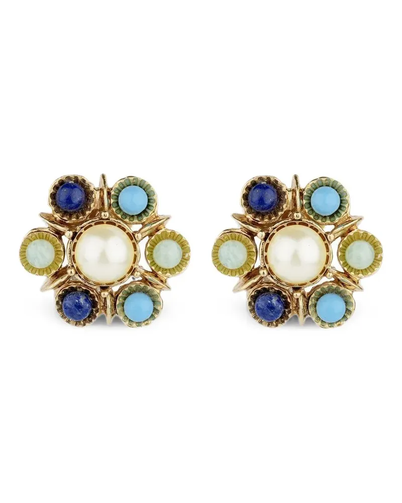 Gas Bijoux Augusta pearl stud earrings - Gold Gold