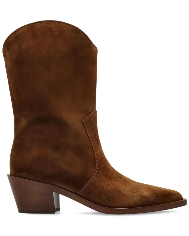 Gianvito Rossi Stiefel im Western-Look - Braun Braun