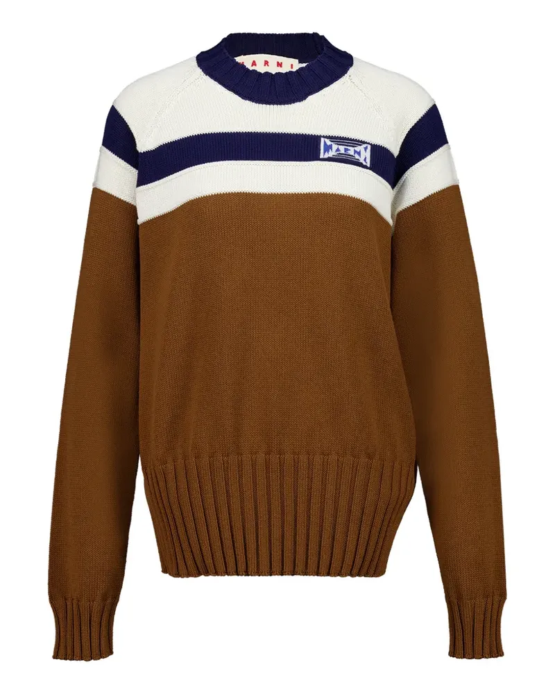 Marni striped cotton sweater - Braun Braun