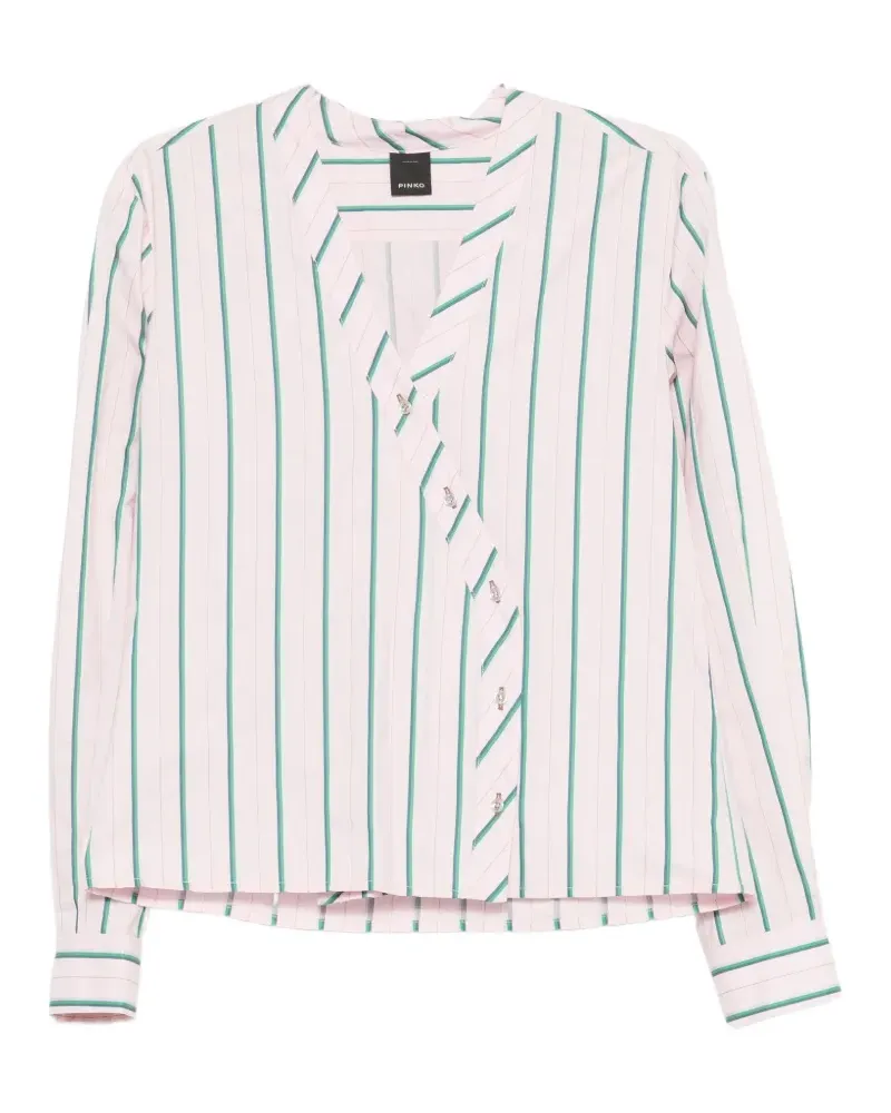 Pinko Gestreiftes Ottavia Hemd - Rosa Rosa