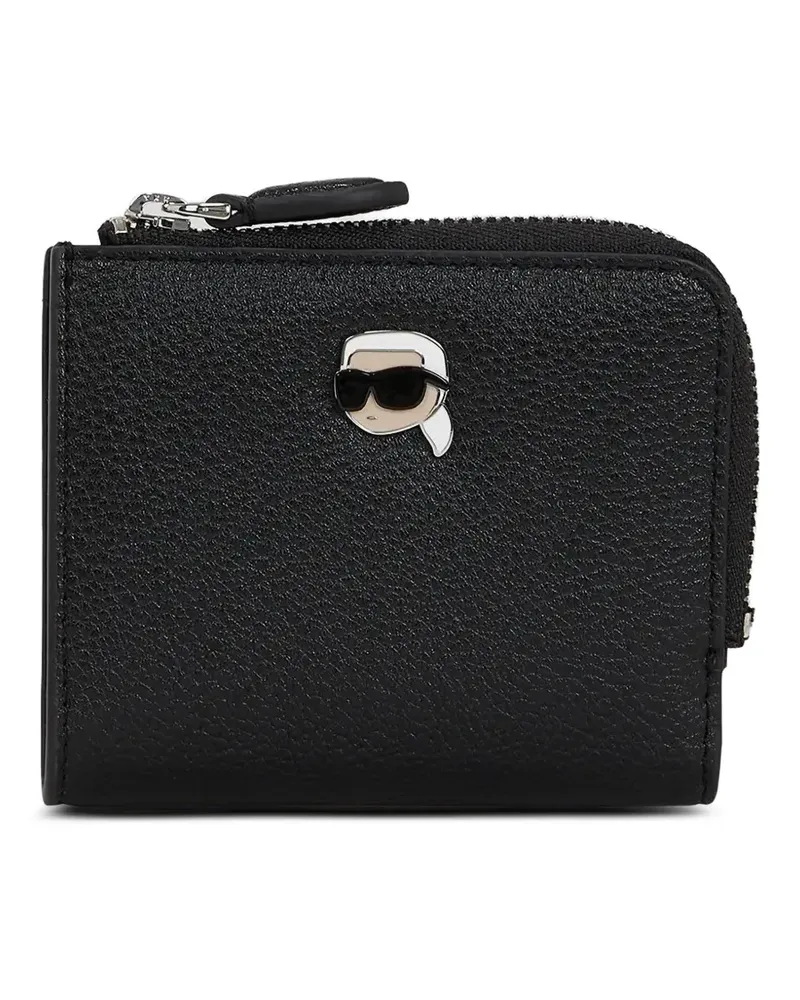Karl Lagerfeld Portemonnaie mit Prägung - Schwarz Schwarz