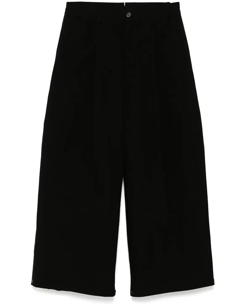 SONGZIO Ausgestellte Hose mit weitem Bein - Schwarz Schwarz