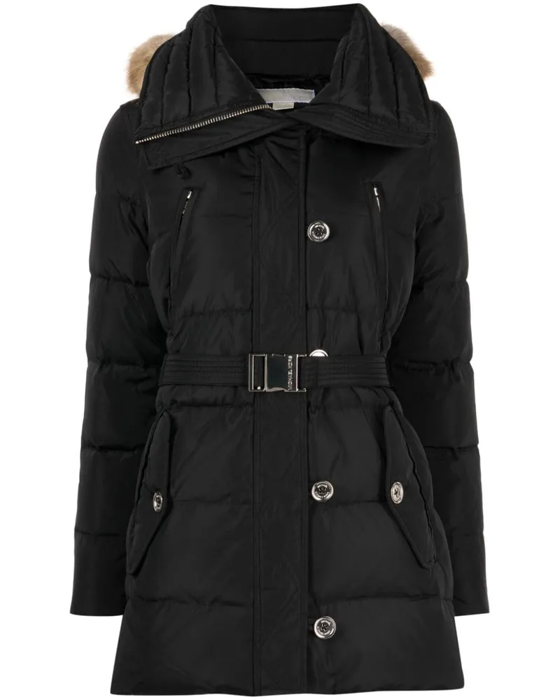 Michael Kors Steppmantel mit Gürtel - Schwarz Schwarz