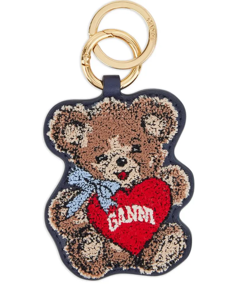 Ganni Schlüsselanhänger mit Teddy - Braun Braun