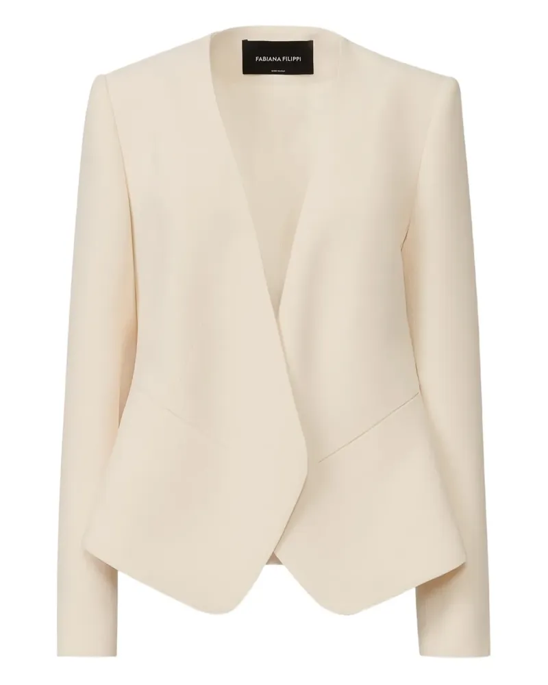 Fabiana Filippi Cady Jacke mit asymmetrischem Saum - Nude Nude