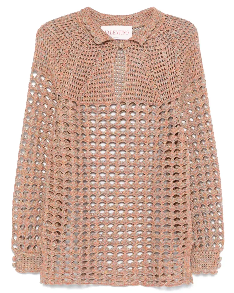 Valentino Garavani Gehäkelter Pullover - Orange Orange