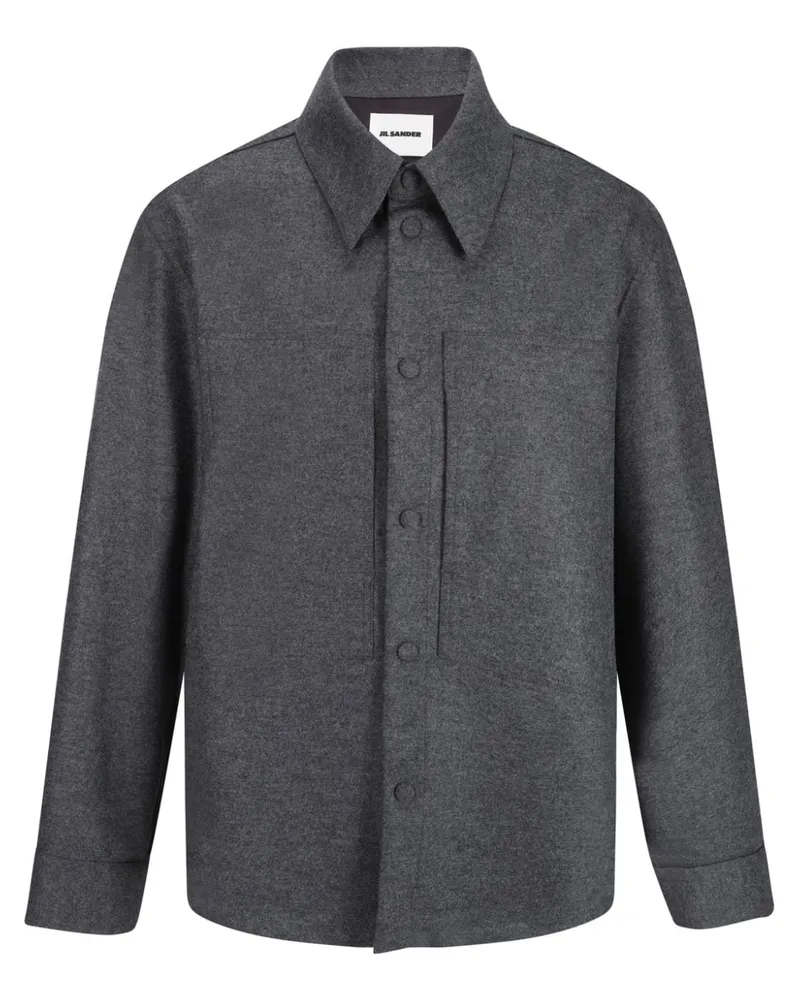 Jil Sander Klassisches Hemd - Grau Grau