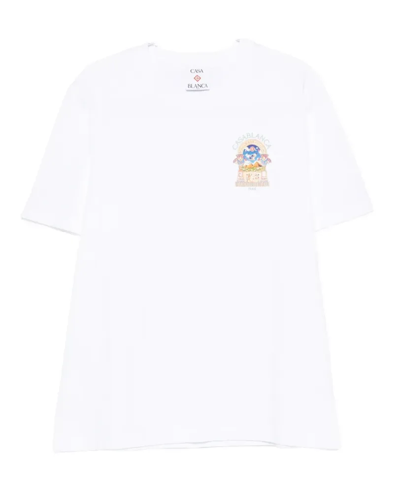 Casablanca Paris graphic-print T-shirt - Weiß Weiß