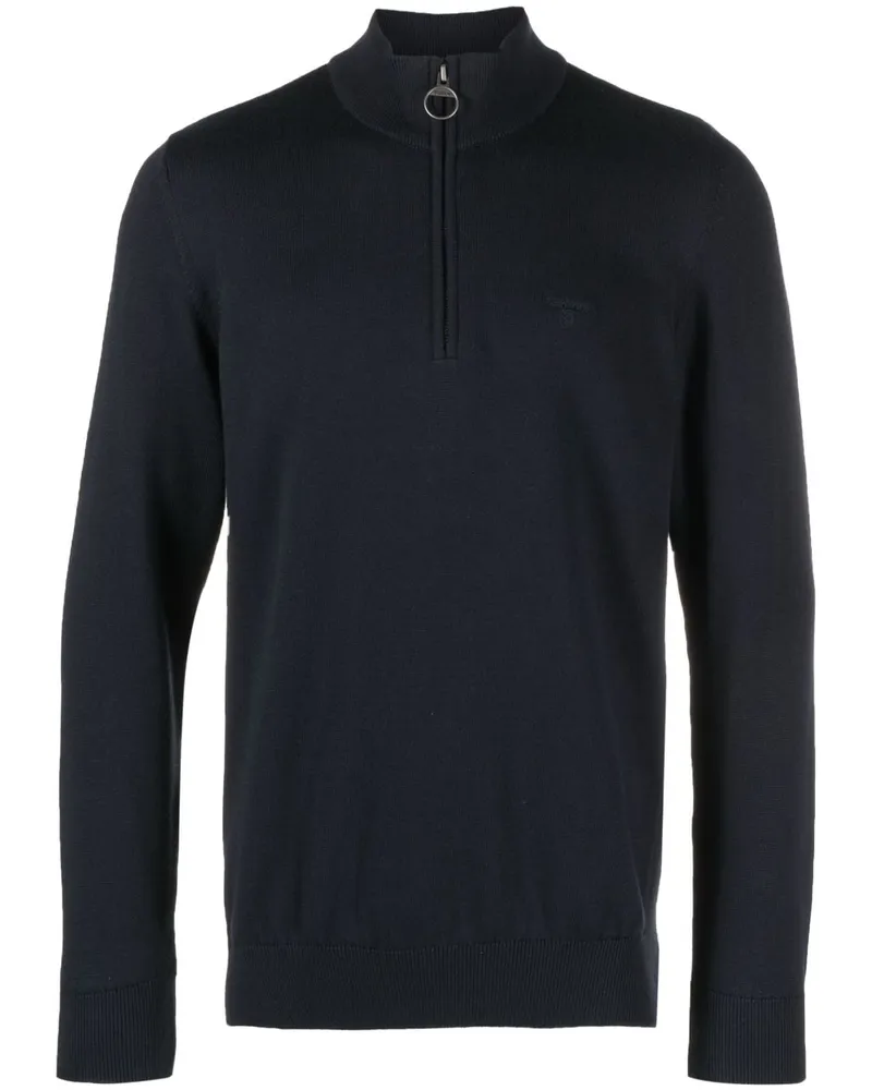 Barbour Pullover mit Reißverschluss - Blau Blau