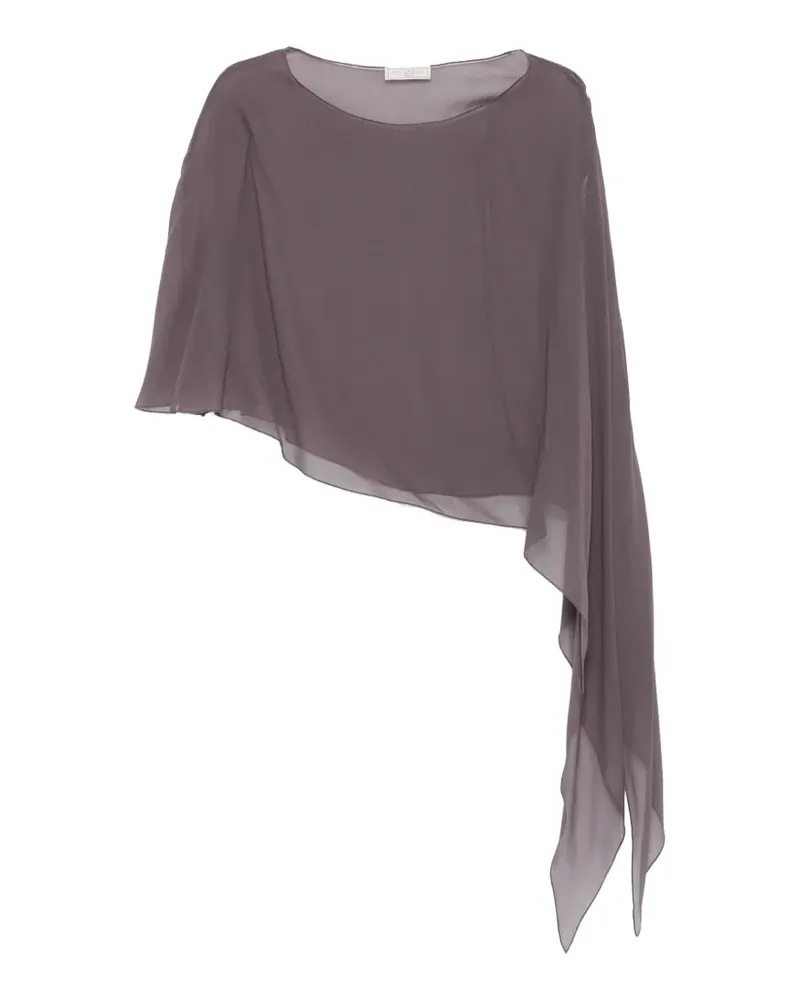 Antonelli Firenze Melone asymmetric draped top - Violett Violett