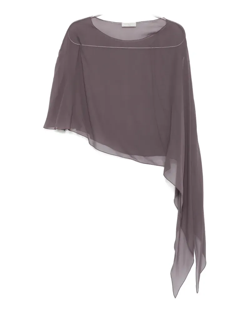 Antonelli Firenze Melone asymmetric draped top - Violett Violett