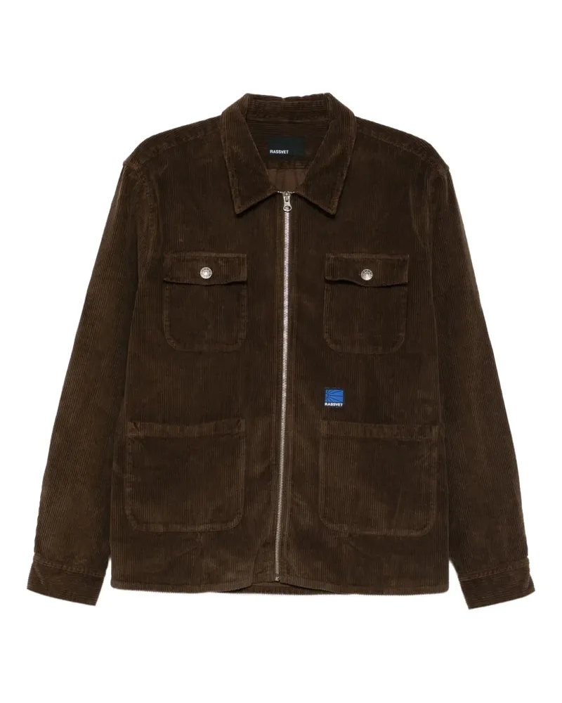 PACCBET RASSVET Hemdjacke mit Reißverschluss - Braun Braun