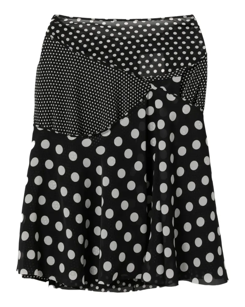 Junya Watanabe Gepunkteter Rock - Schwarz Schwarz