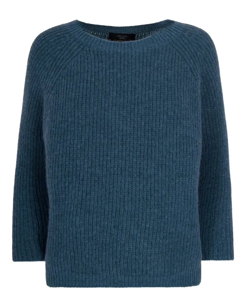 Max Mara Pullover mit Rundhalsausschnitt - Blau Blau