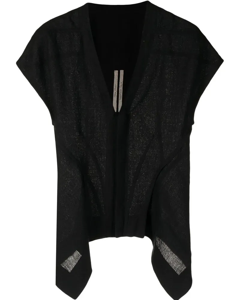Rick Owens Naska Top - Schwarz Schwarz