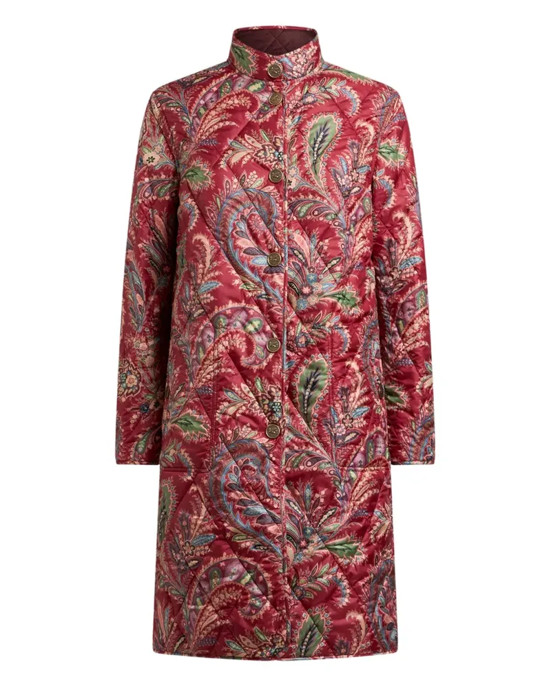 Etro Wendbarer Mantel mit Paisleymuster - Rot Rot