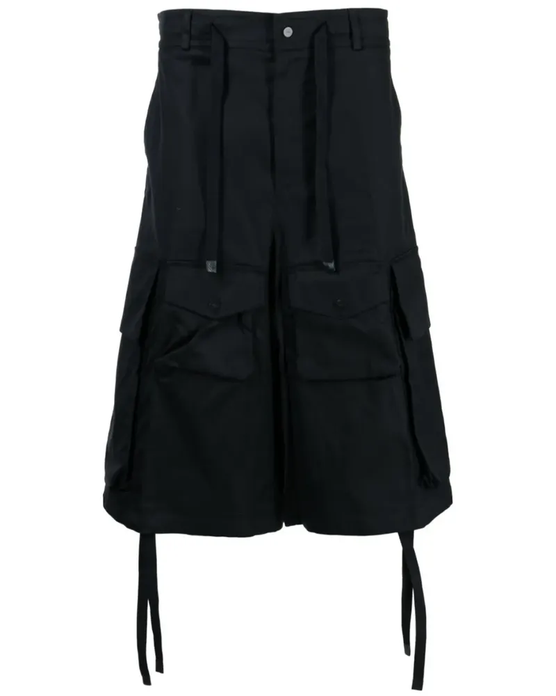 Moncler Shorts mit tiefem Schritt - Schwarz Schwarz