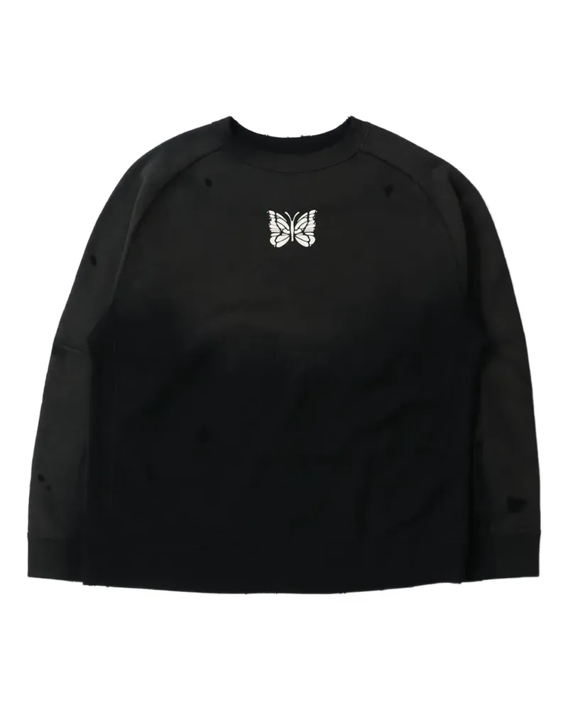 NEEDLES deconstructed distressed sweatshirt - Schwarz Schwarz