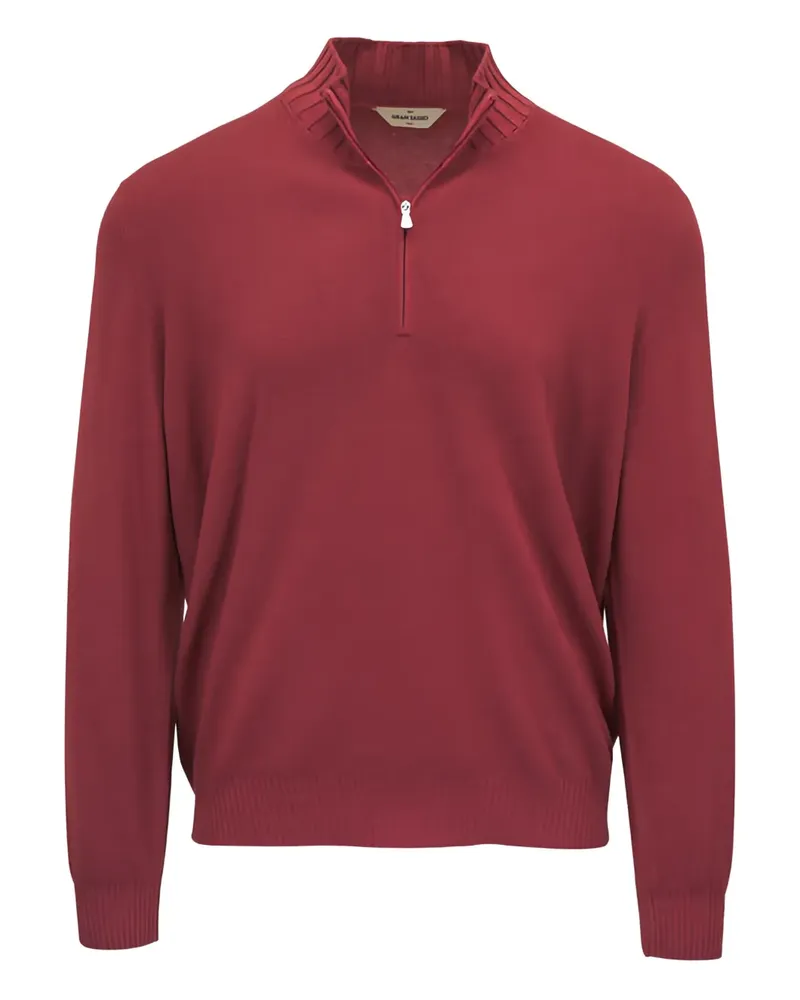 Gran Sasso zip-up sweater - Rot Rot
