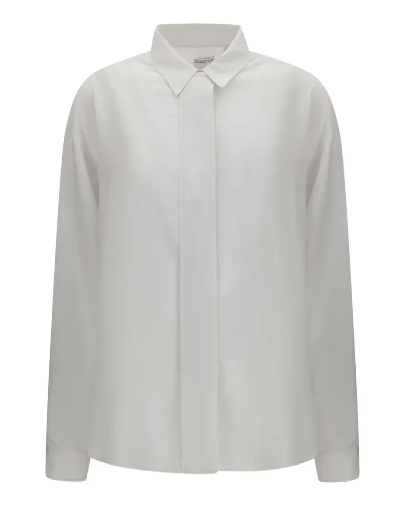 Calvin Klein Amari concealed-placket shirt - Weiß Weiß