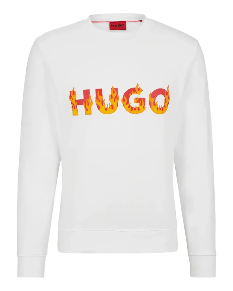 HUGO BOSS Ditmo Sweatshirt mit Logo - Weiß Weiß