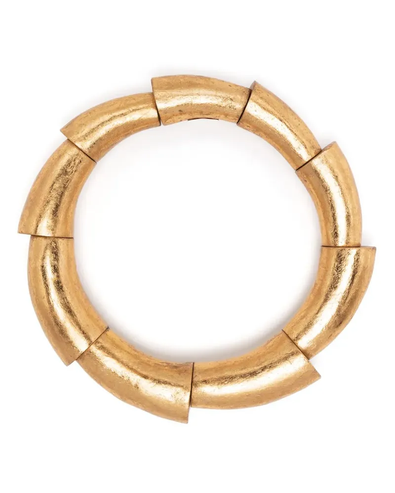 Monies Orchid Halskette aus Holz - Gold Gold