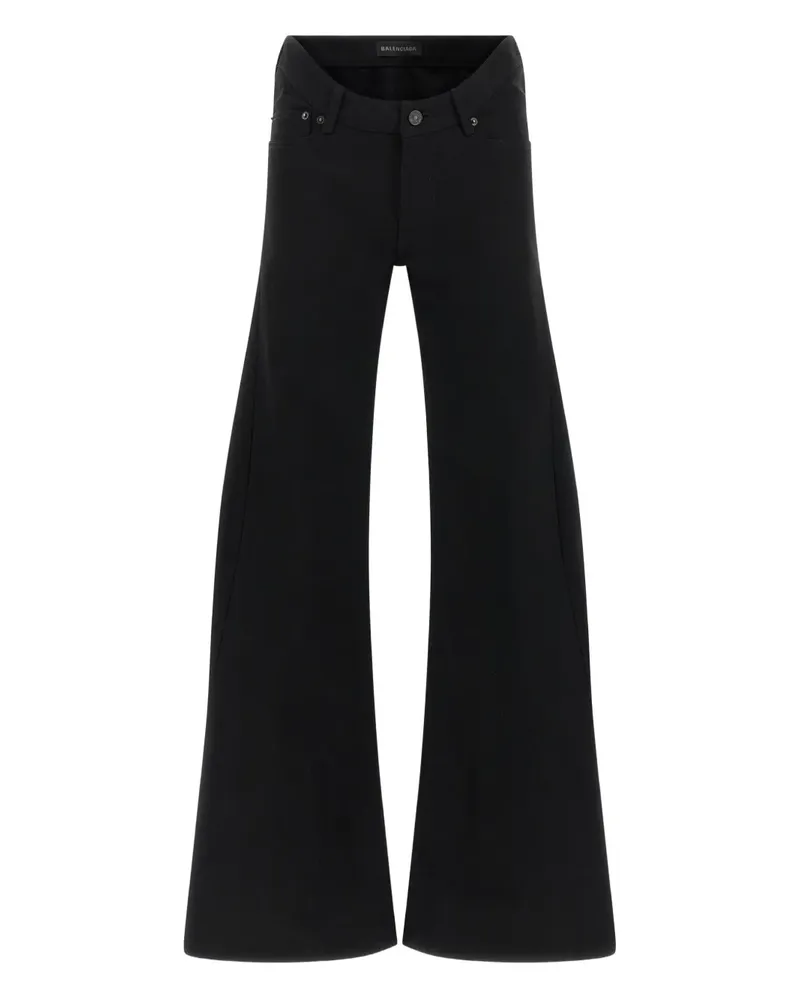 Balenciaga buttoned flared jeans - Schwarz Schwarz