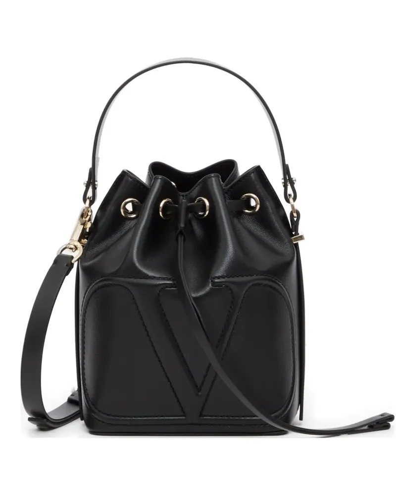 Valentino Garavani Walk Beuteltasche mit VLogo - Schwarz Schwarz