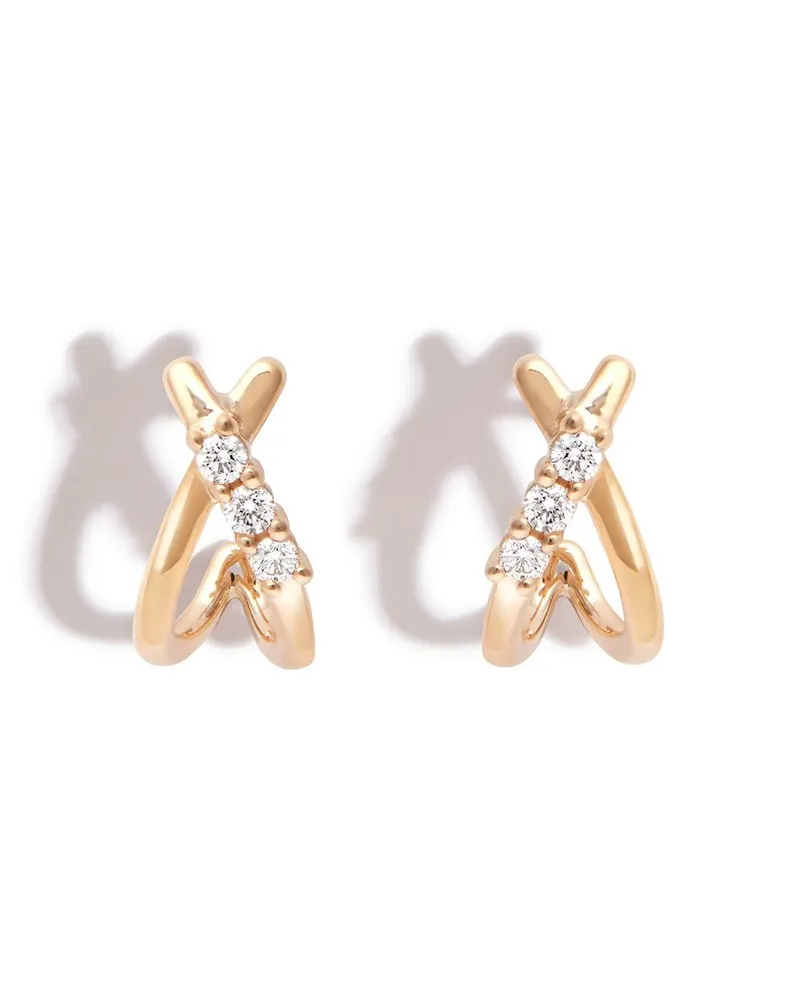 Dana Rebecca Designs 14kt Gelbgoldcreolen mit Diamanten Gold