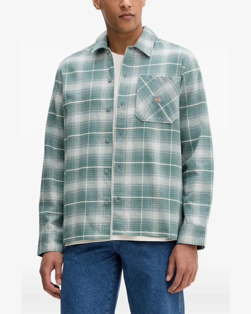 Dickies check-pattern patch-pocket shirt - Blau Blau