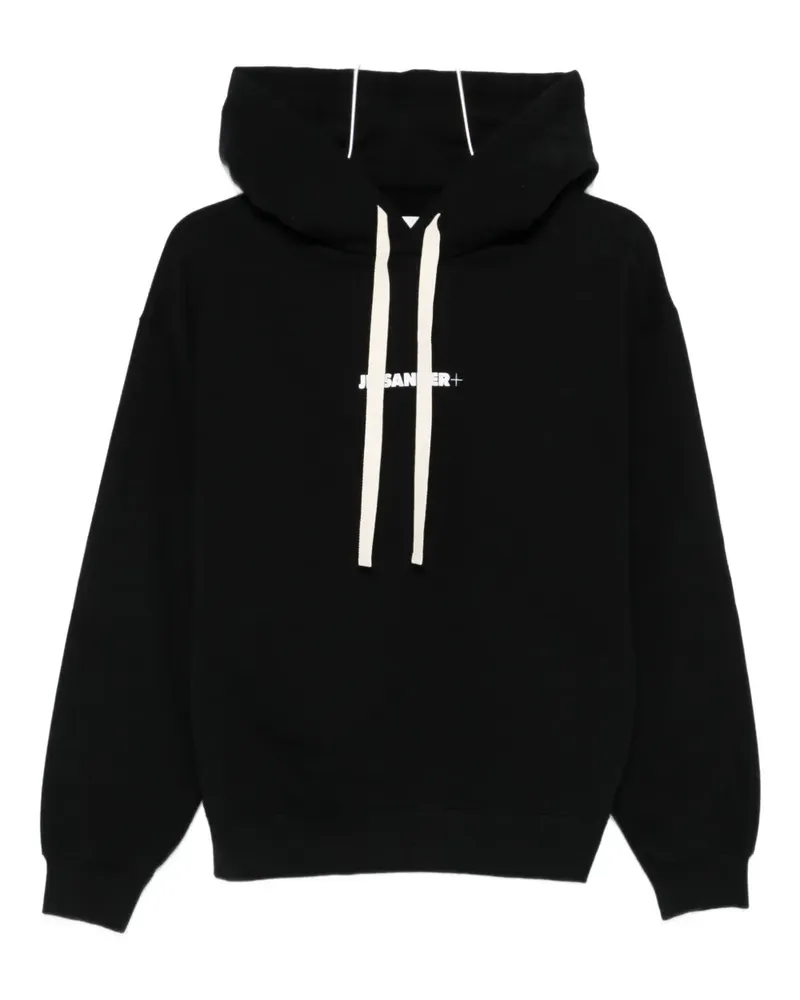 Jil Sander logo-print hoodie - Schwarz Schwarz
