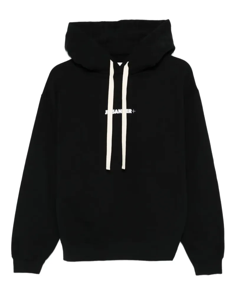 Jil Sander Hoodie mit Logo-Print - Schwarz Schwarz
