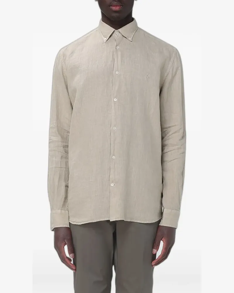 Brooksfield embroidered-logo button-down shirt - Grün Grün