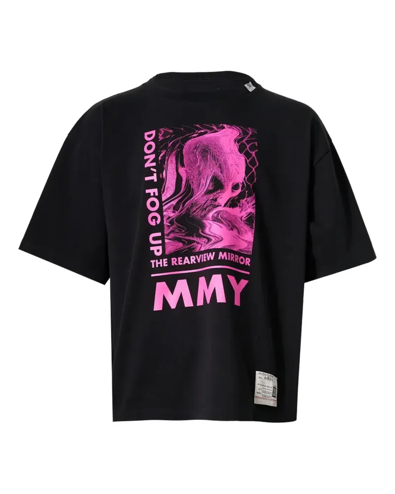 MIHARAYASUHIRO graphic-print T-shirt - Schwarz Schwarz