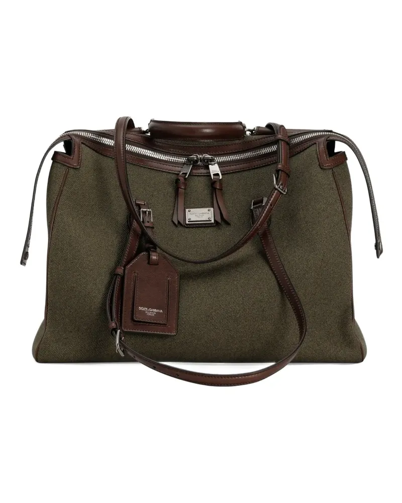 Dolce & Gabbana Vittoria Tote Bag mit Reißverschluss - Grün Grün