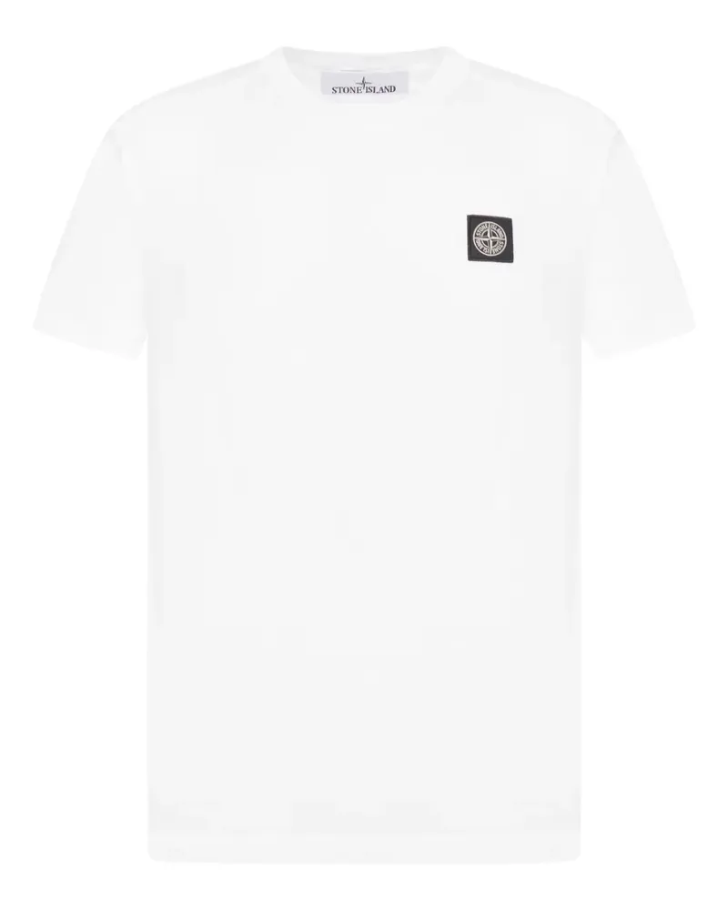 Stone Island compass patch T-shirt - Weiß Weiß
