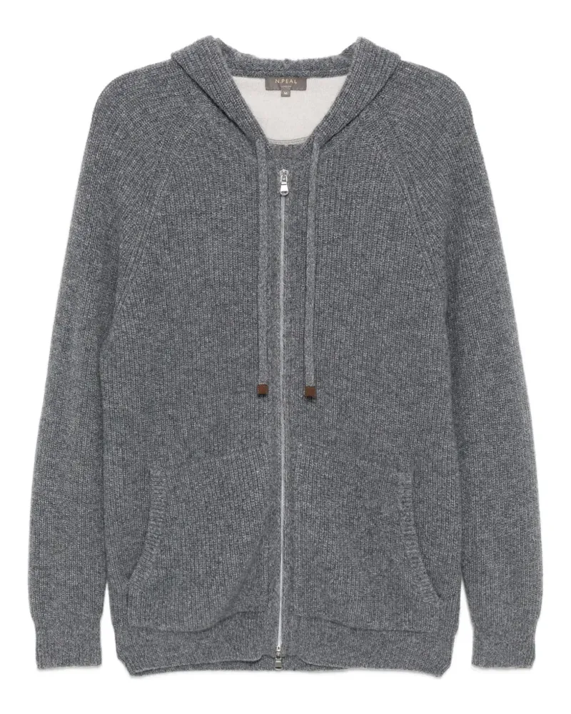 N.Peal Hoodie aus Kaschmir - Grau Grau