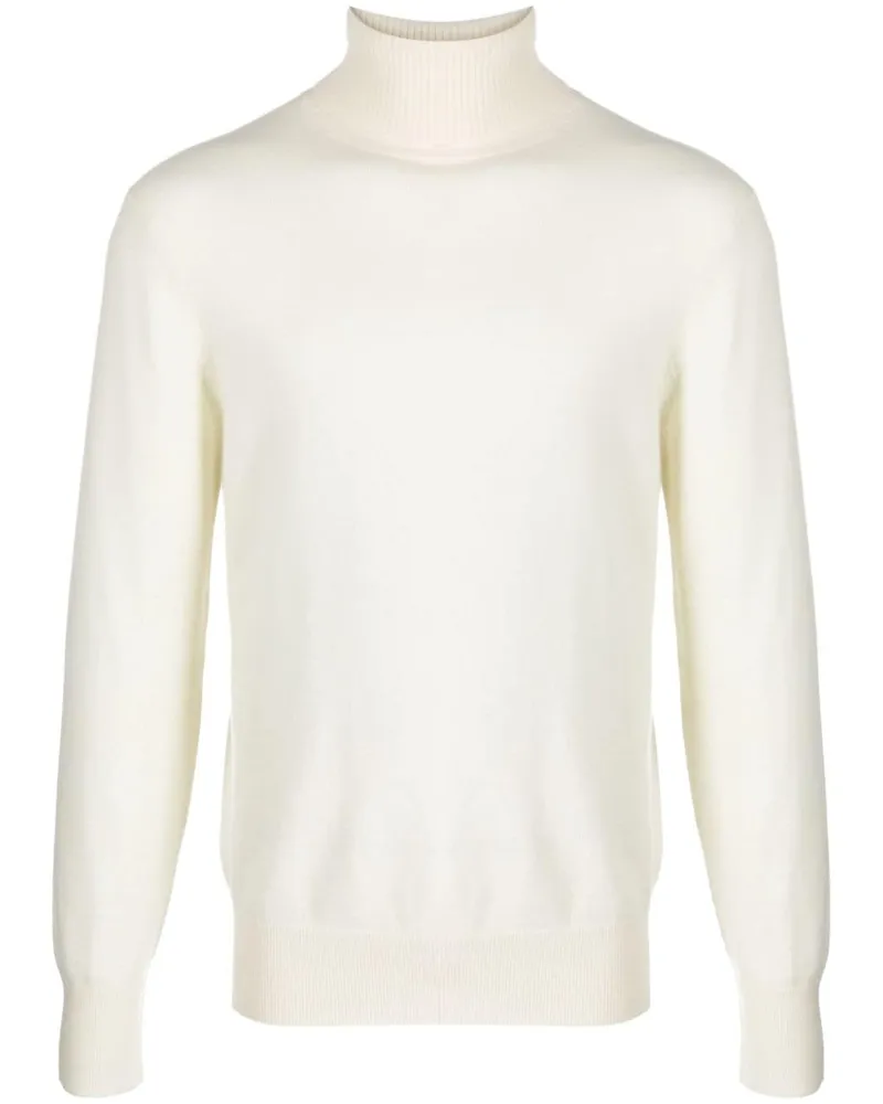 FURSAC Fein gestrickter Rollkragenpullover - Nude Nude