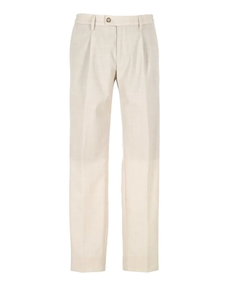 Re-HasH pleated straight-leg trousers - Nude Nude