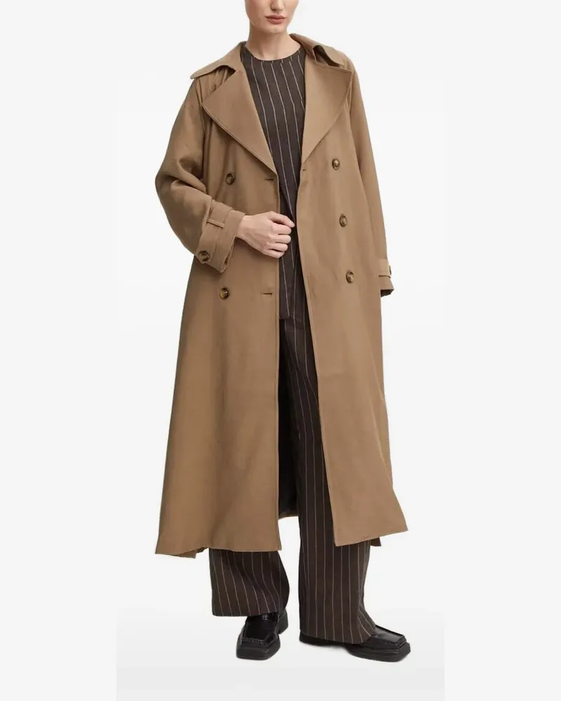 BRUUNS BAZAAR Trenchcoat mit Gürtel - Braun Braun