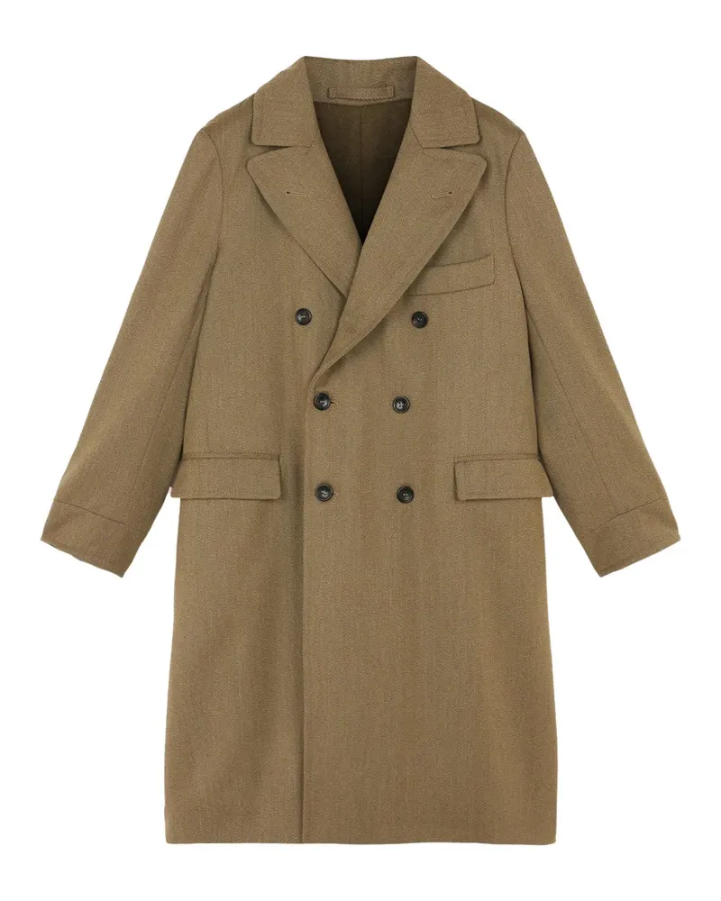 Fortela Serwilliam double-breasted flap-pocket coat - Grün Grün