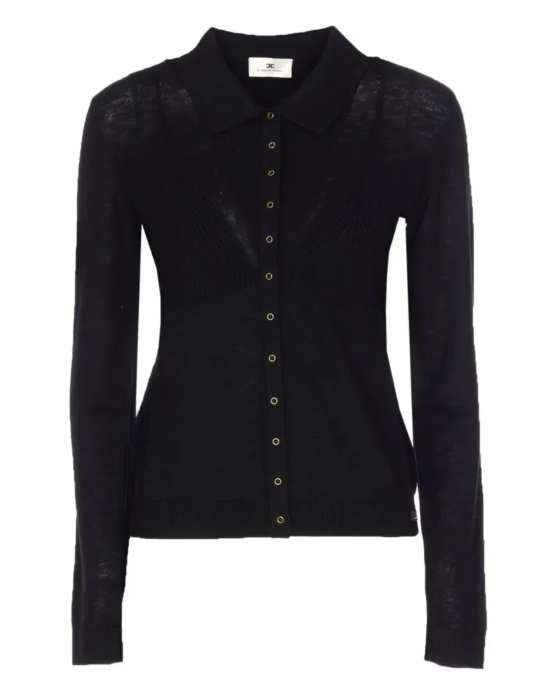 Elisabetta Franchi button-front cardigan - Schwarz Schwarz