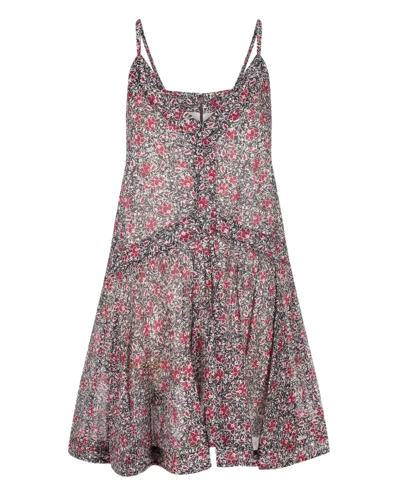 Isabel Marant floral-pattern top - Schwarz Schwarz