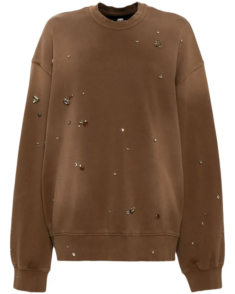 JNBY Sweatshirt mit Strass - Braun Braun