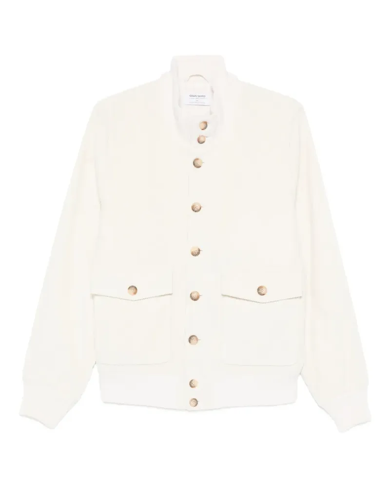 Gran Sasso Jacke mit Klappentasche - Weiß Weiß