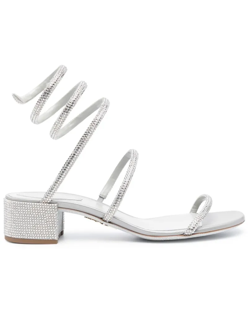 René Caovilla Cleo Sandalen mit Kristallen - Grau Grau