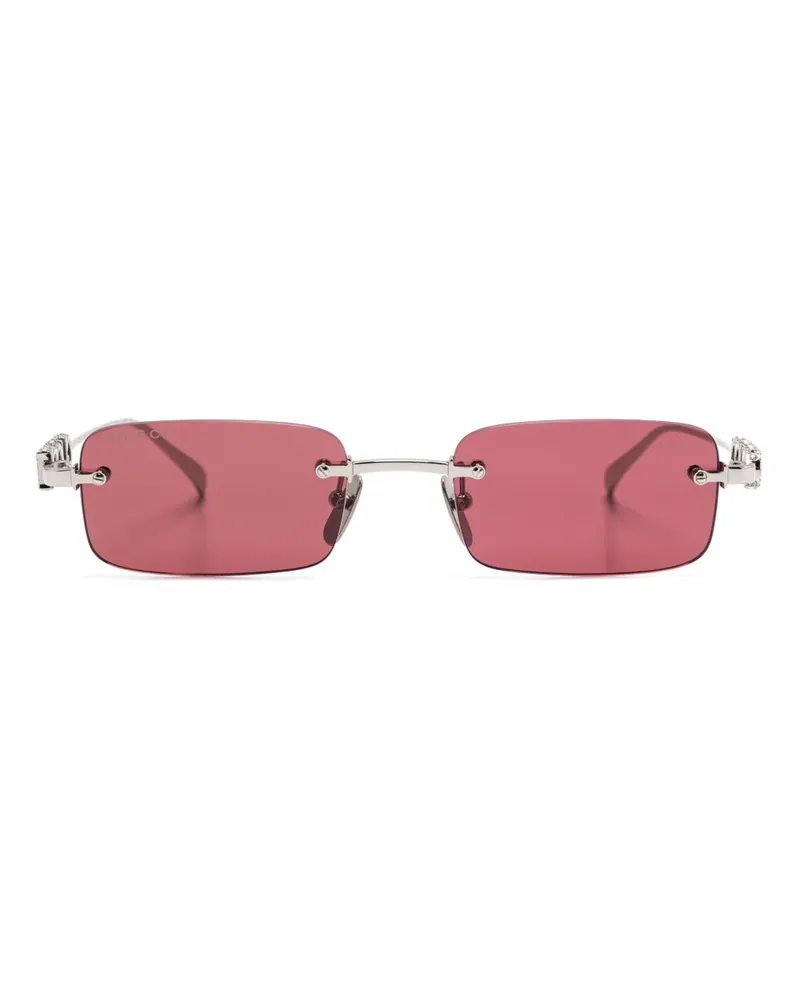Gucci Rahmenlose Sonnenbrille - Silber Silber
